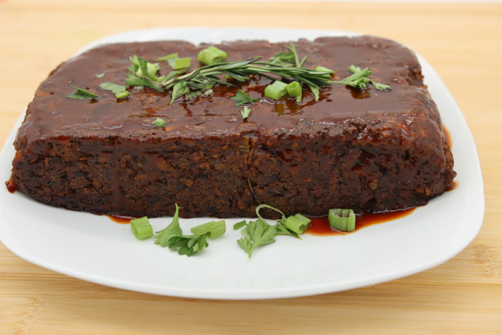 How to Make A Meat Free and Delicious Holiday Loaf: 100% Plant Rich Main Dish With Lentils Walnuts and Mushrooms