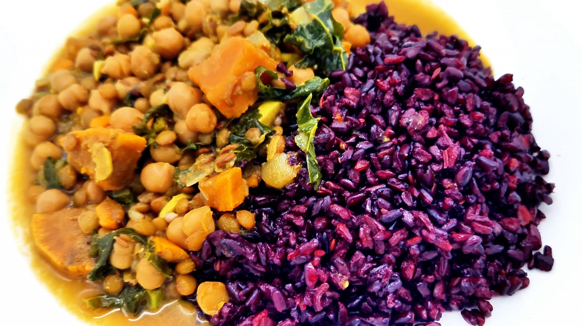 The Best Sweet Potato Lentil and Chickpea Curry Recipe